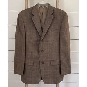 Ralph Lauren Mens Two Button Blazer Silk Wool Blend Sport Coat Jacket Size 40R
